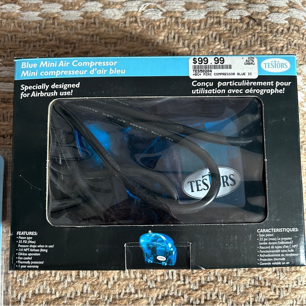 Testors Blue Mini Air Compressor - Picture 3 of 5